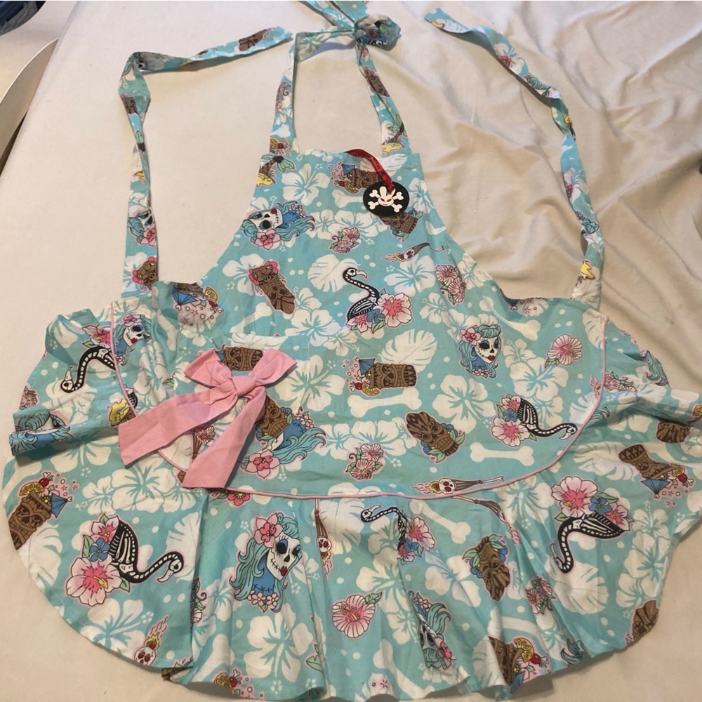 Hell Bunny Tiki Pin-up Rockabilly Vintage Apron
